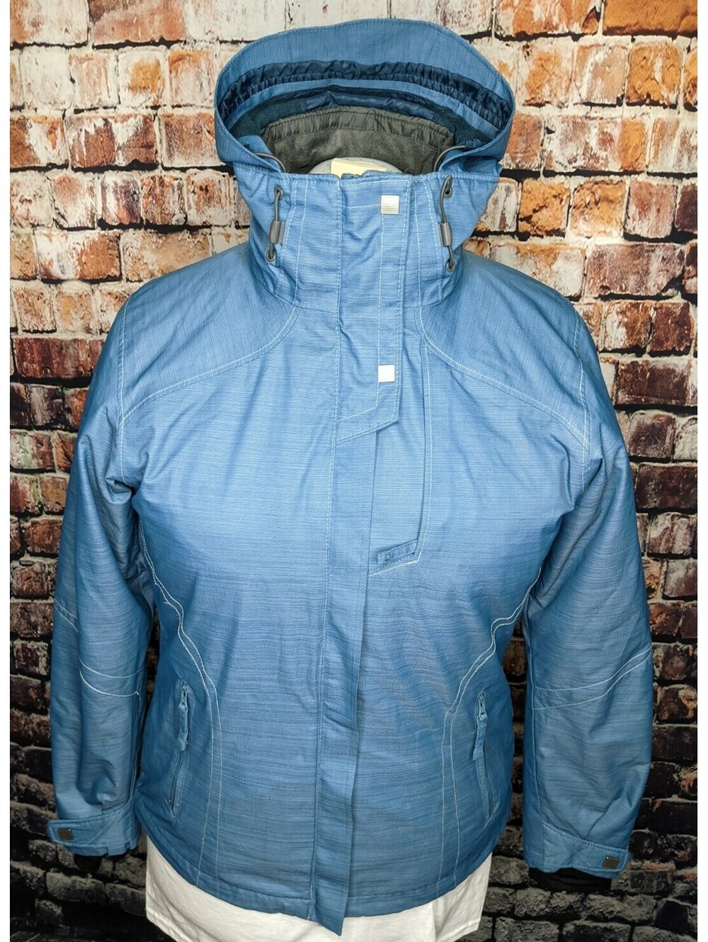 Columbia 3-in-1 Interchange Omni-Tech Winter Ski Snowboard Jacket Womens Medium
